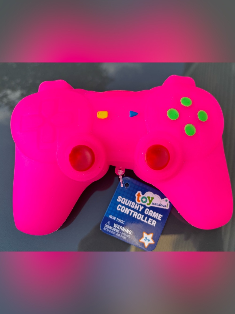 ToyMendous Pink Squishy Game Controller Toy